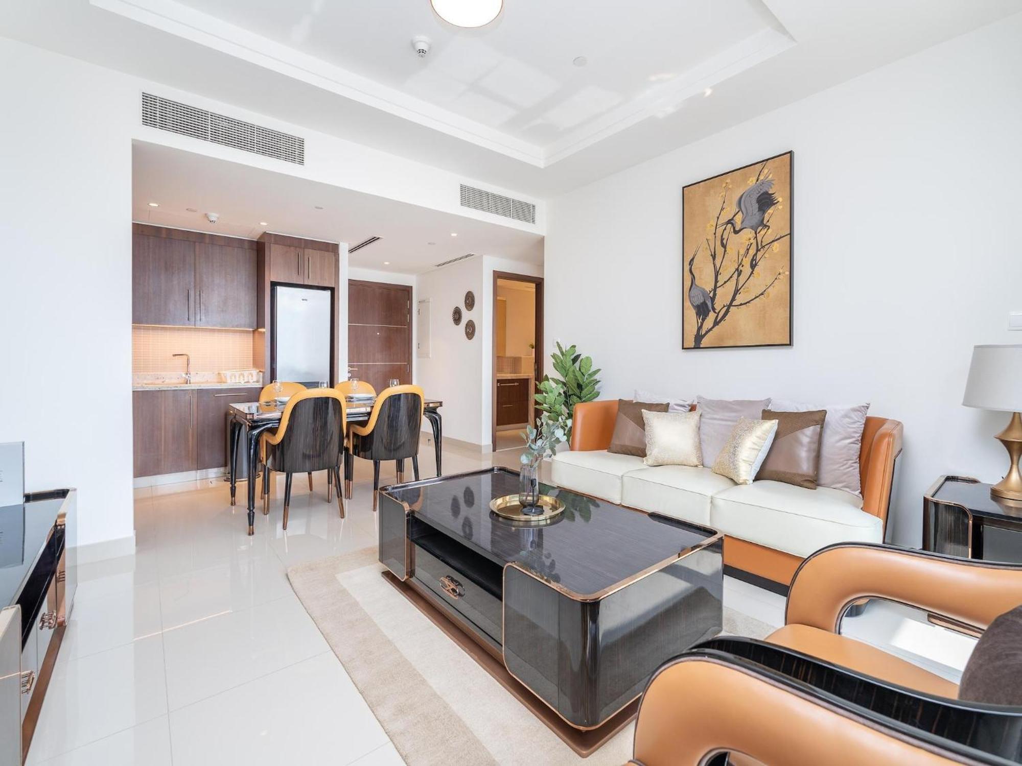 Luxurious Stylish Apartments Across Dubai Mall Burj Khalifa City Views ภายนอก รูปภาพ