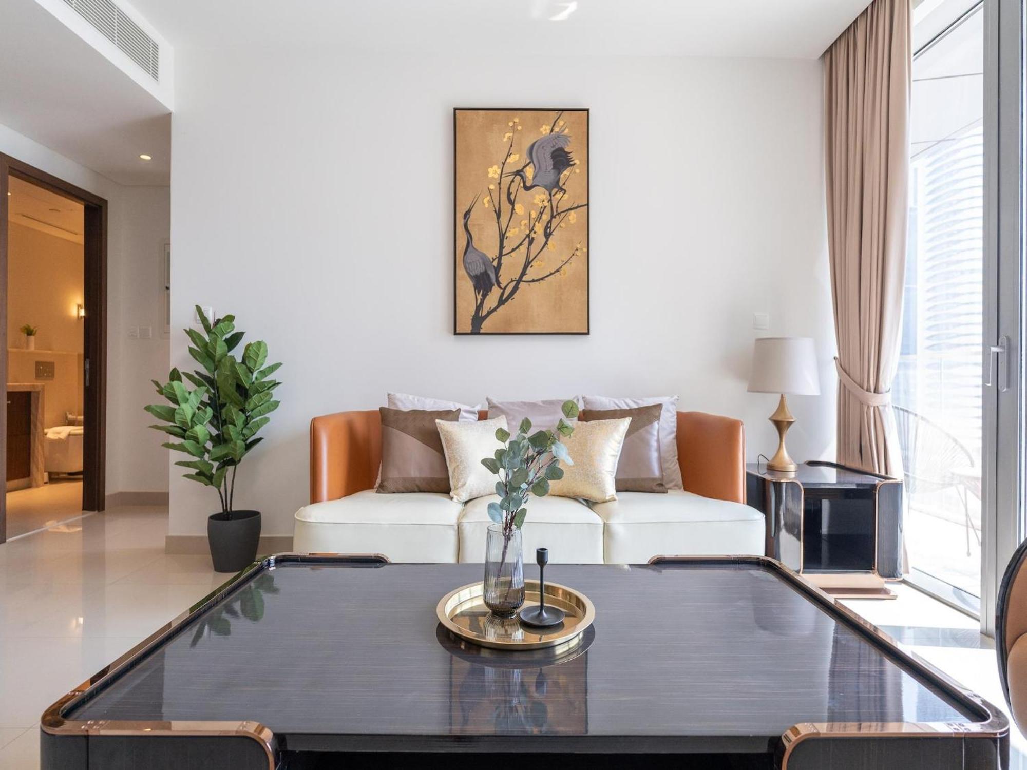 Luxurious Stylish Apartments Across Dubai Mall Burj Khalifa City Views ภายนอก รูปภาพ
