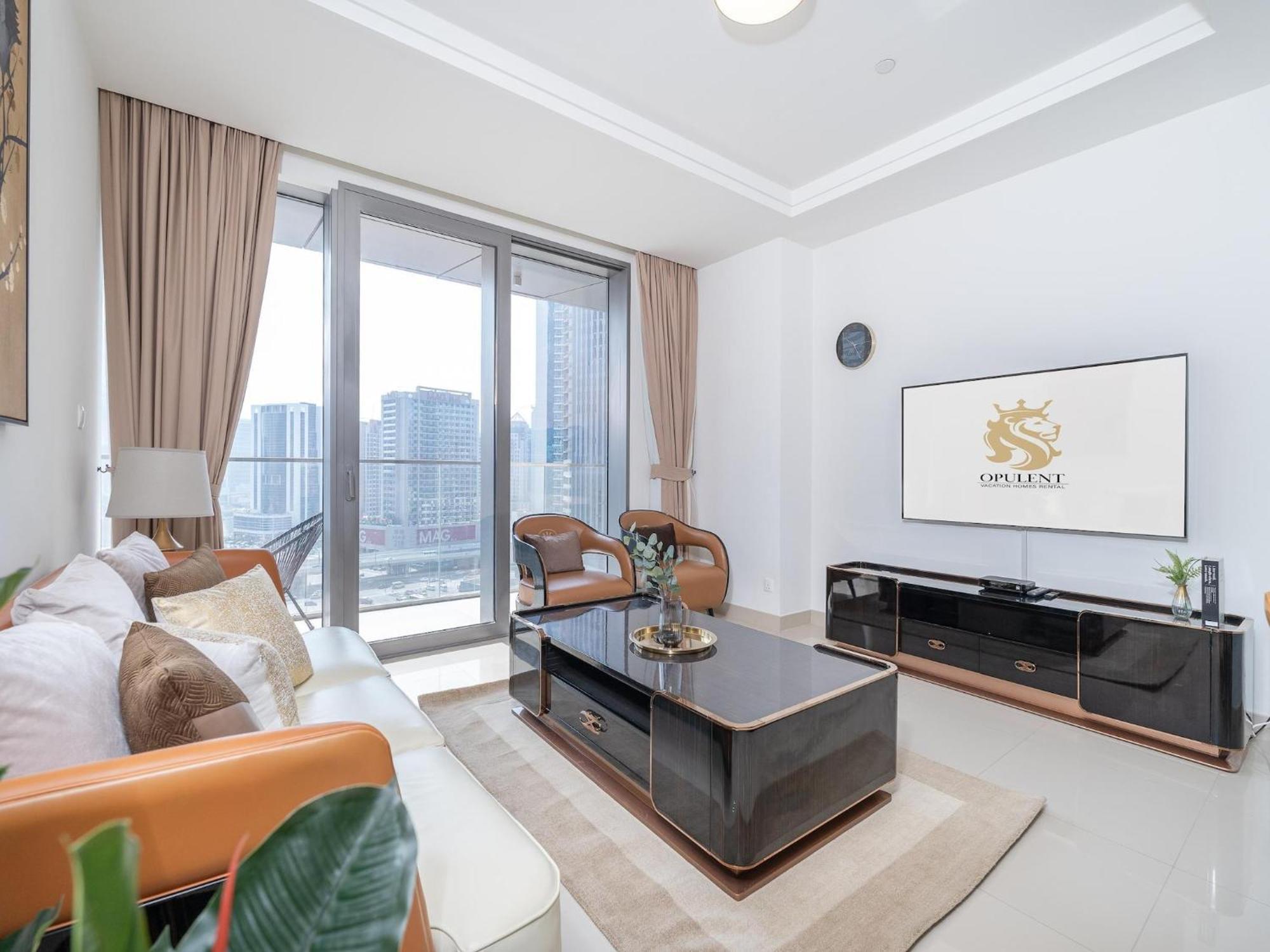 Luxurious Stylish Apartments Across Dubai Mall Burj Khalifa City Views ภายนอก รูปภาพ