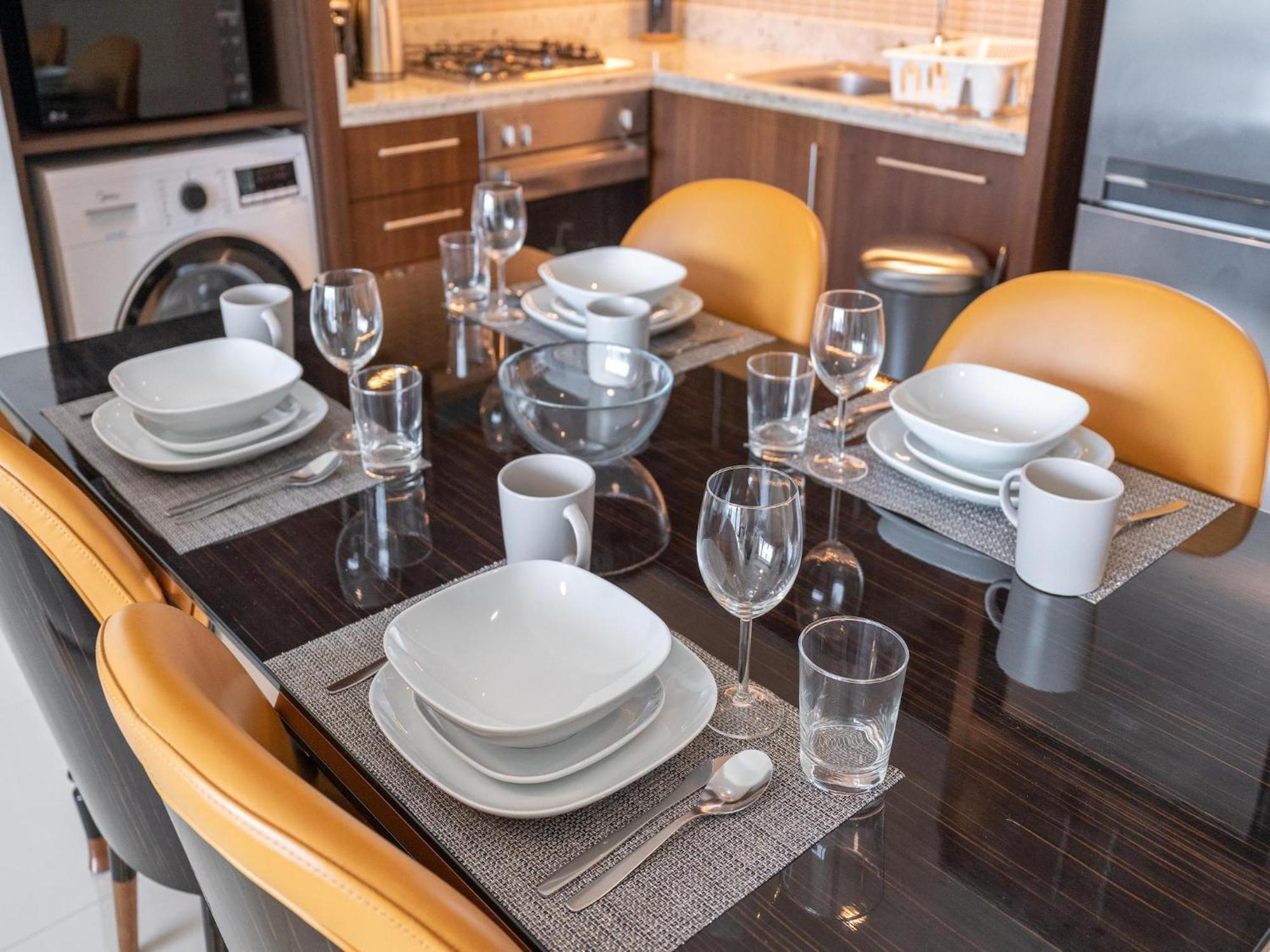 Luxurious Stylish Apartments Across Dubai Mall Burj Khalifa City Views ภายนอก รูปภาพ