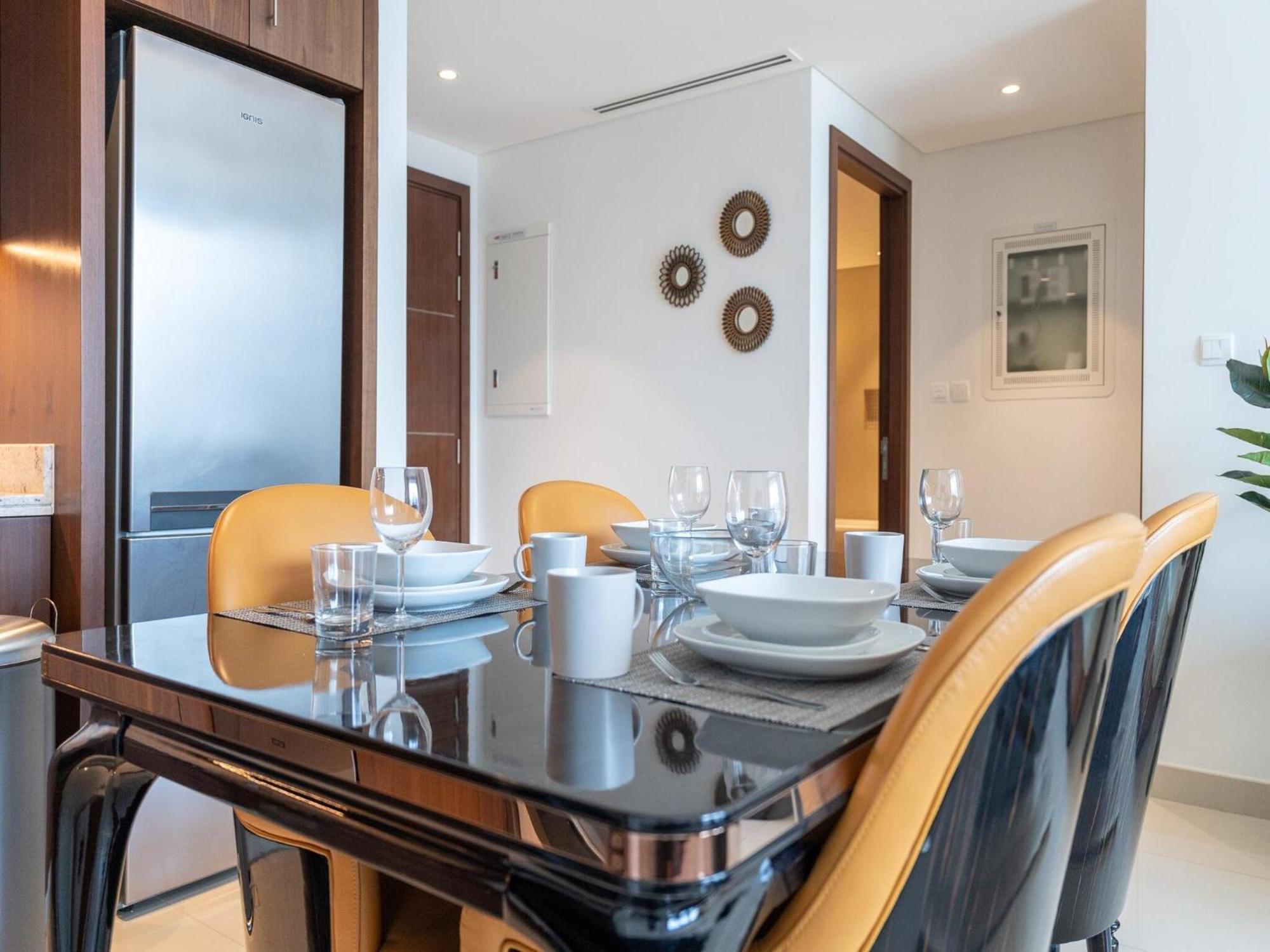 Luxurious Stylish Apartments Across Dubai Mall Burj Khalifa City Views ภายนอก รูปภาพ