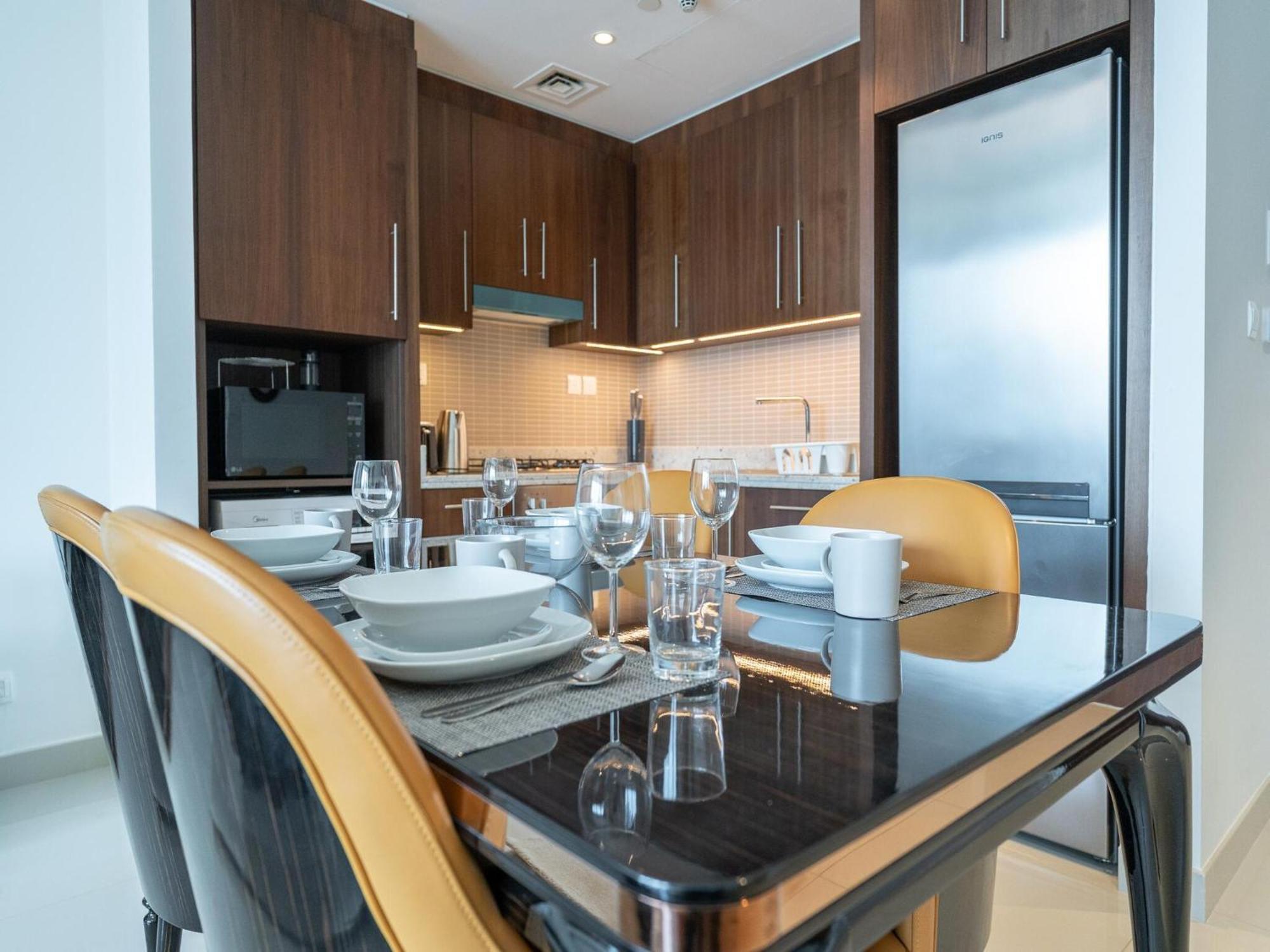 Luxurious Stylish Apartments Across Dubai Mall Burj Khalifa City Views ภายนอก รูปภาพ